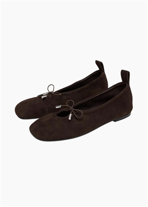 Rosalind recycled brown leather ballet flats Recycled Brown ALOHAS